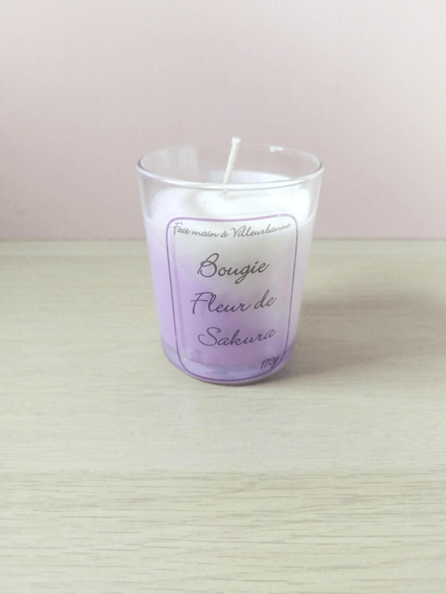 Bougie fleur de Sakura 