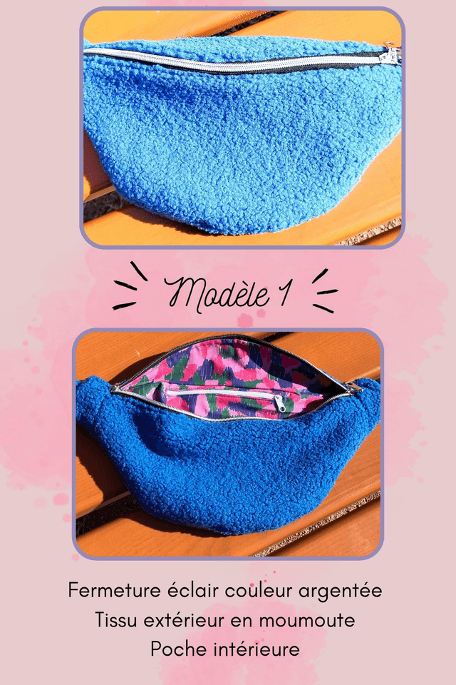Sac banane bleu