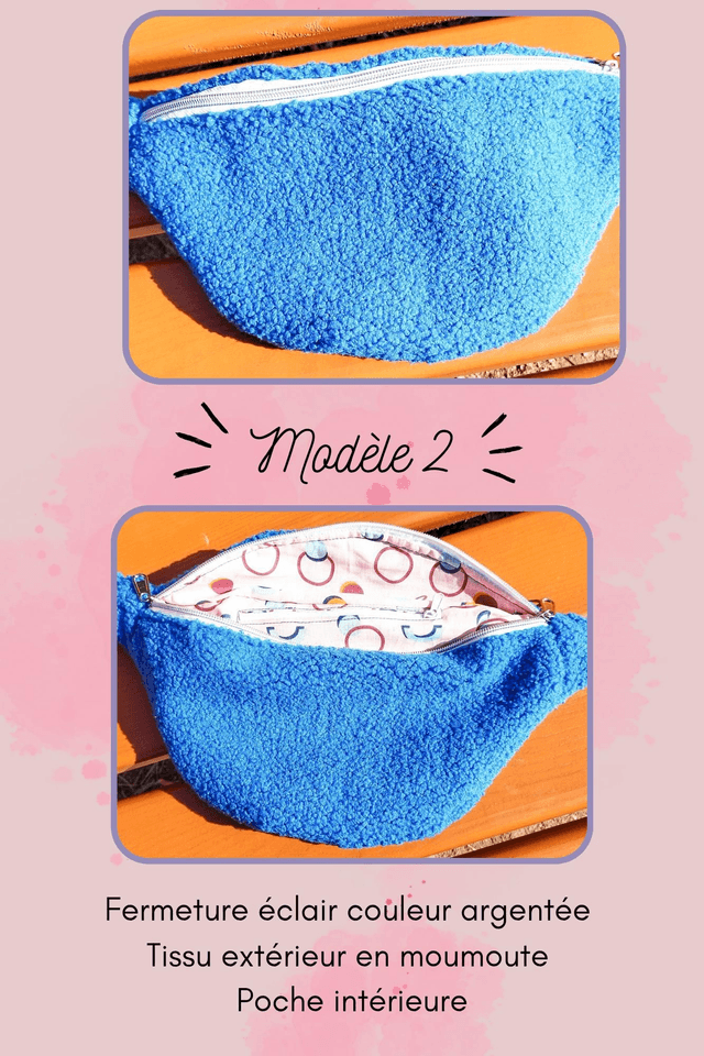 Sac banane bleu