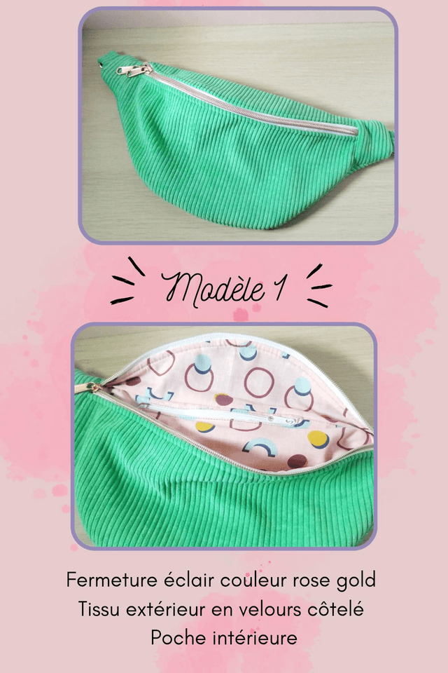 Sac banane vert