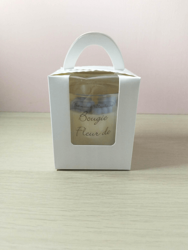 Bougie fleur de coton 
