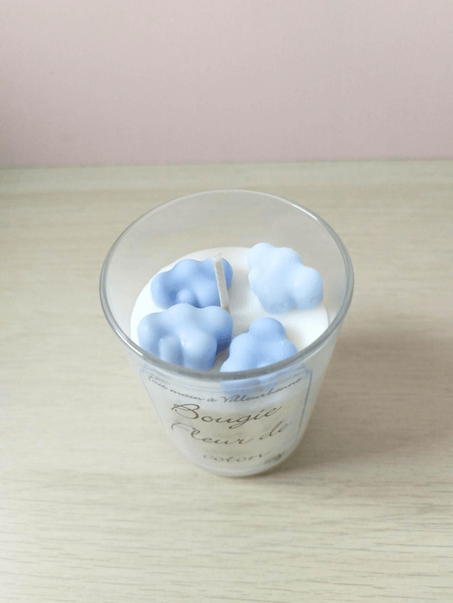 Bougie fleur de coton 
