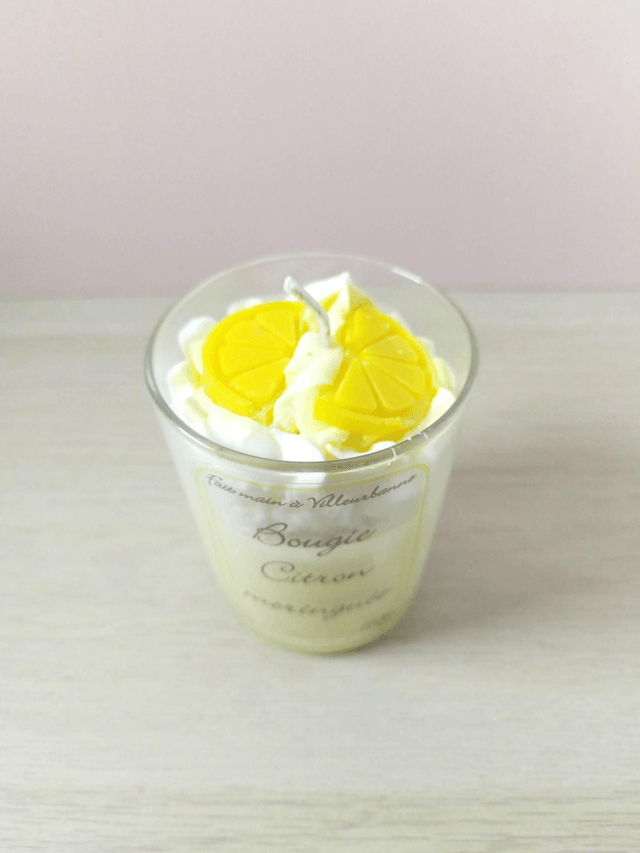 Bougie citron meringué 