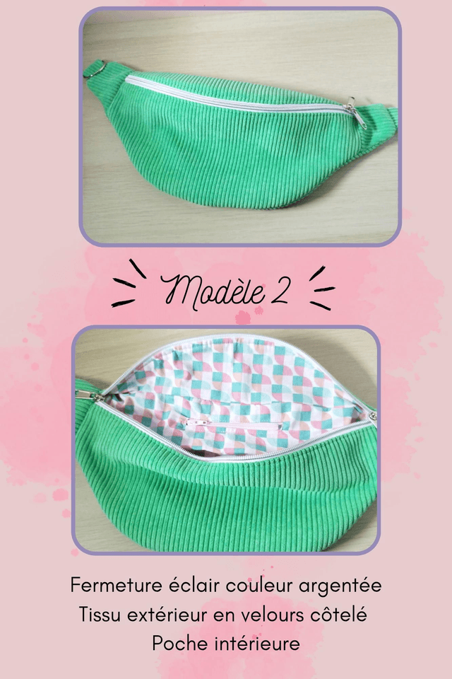 Sac banane vert