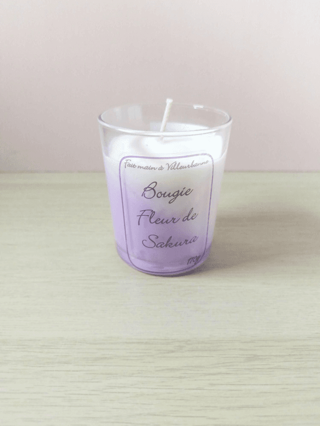 Bougie fleur de Sakura 