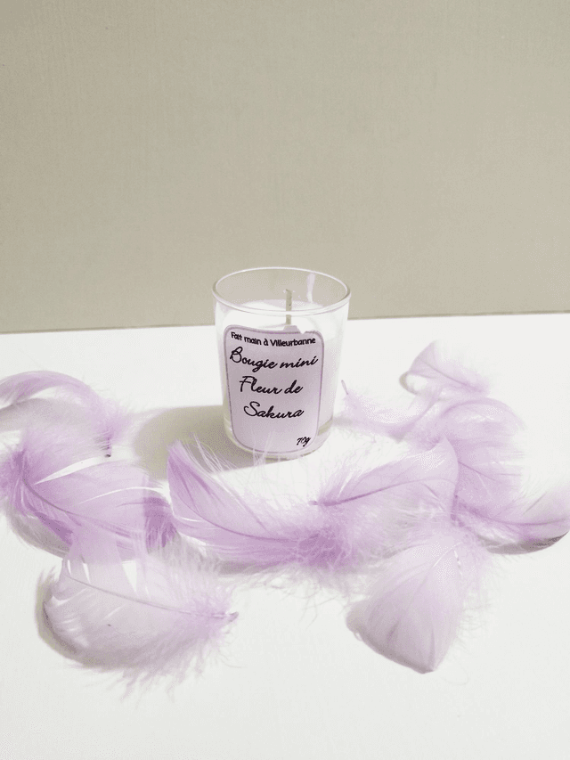 Bougie mini fleur de Sakura 